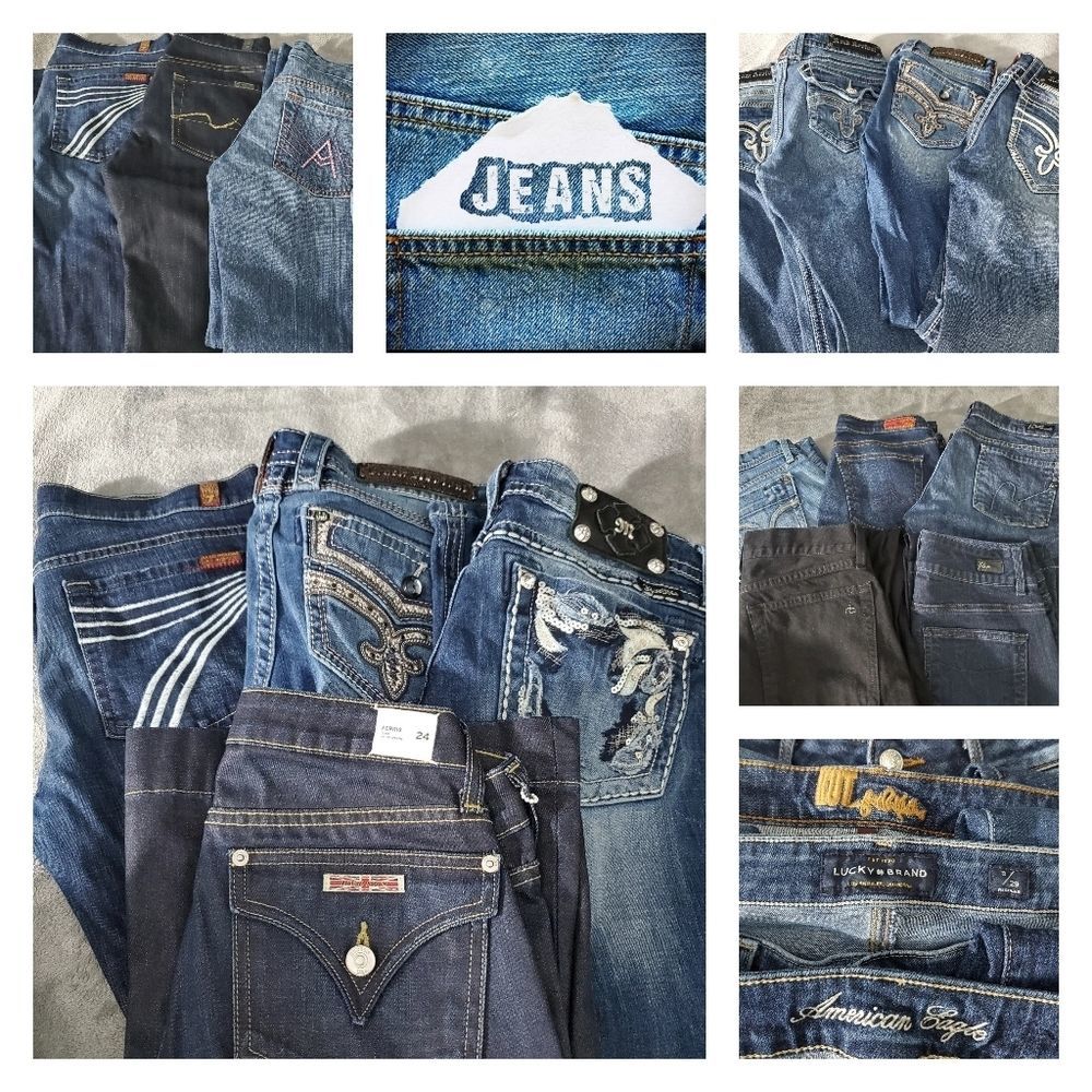 YOUR FAVORITE NAME BRANDS Premium Denim. 100s of Jeans Sz 00-18
